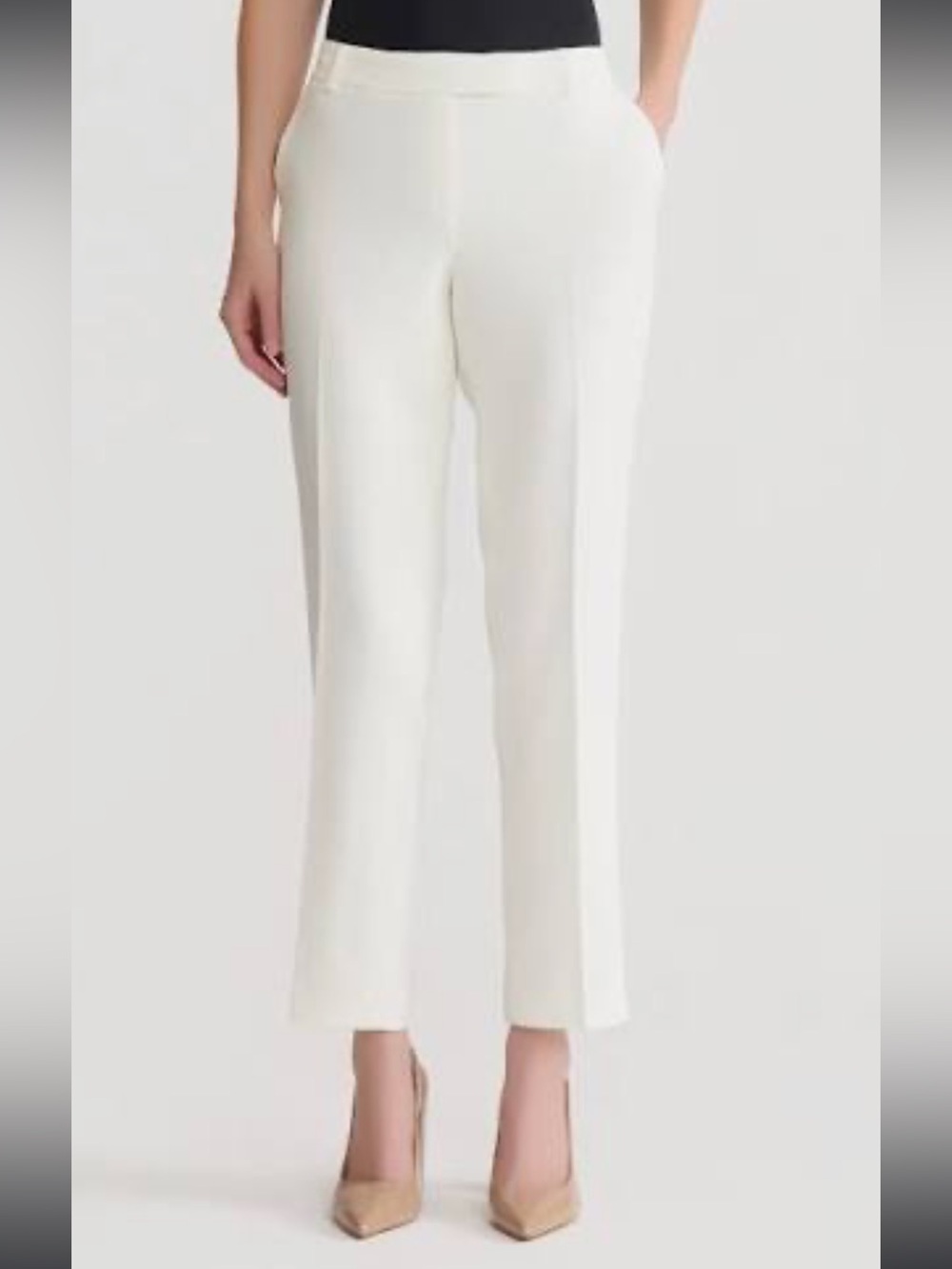 Kasper Plus Claire Straight Leg Pants, Stretch crepe